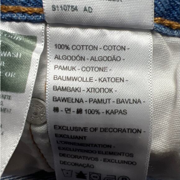 Levi 501 Womens Skinny Botton Fly Jeans Size W 25- L 30 Fly Buttons - Picture 13 of 14